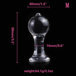 Adults Resin Transparent Anal Tail, Personal Portable G-Spot Massager Para Penis Suction Prostate Pussy Sexual Stimulation Training Sex Toy For Women Female Men Male Unisex (M)