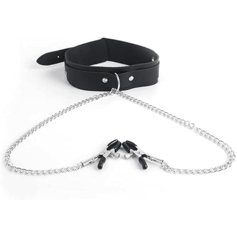 Breast Clamps Nipple Clip Bdsm Collar Nipple Clamps Adjustable Non Piercing Nipple Clips With Metal Chain