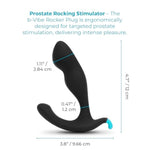 Rocker Anal Plug - Prostate Rocking Butt Plug, Silicone Anal Toys For Adults - Black