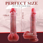Uncut Realistic Dildos Foreskin Dildo With Movable Balls,Liquid Silicone Real Skin Dildo With Suction Cup, Strap-On Harness Sex Toys For Men And Women G Spot Pleasure Vaginal Or Anal Play