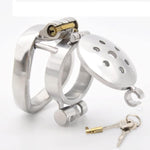 Stainless Steel Chastity Cage Chastity Lock Device Penis Cage Birdcage Dildo Adult Products Prevent Erection Cock Ring Sex Toys(50Mm)