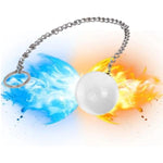 Glass Anal Beads Anal Ball Plugs, Crystal Anal Butt Plug With Metal Safety Chain Anus Dilator Anal Sex Toys Clear Anal Training Expander Dildo Anus Bead Massage Masturbation For Men Women (S)