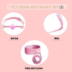 7 Pcs BDSM Restraint Kit for Couples – Adjustable Bondage Accessories Set