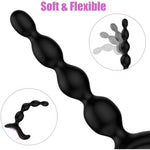 Vibrating Anal Beads + Jeweled Anal Plug