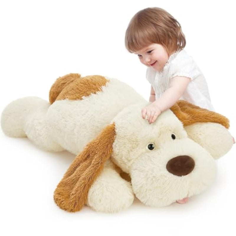 Giant Stuffed Puppy Dog Big Plush Extra Large Stuffed Animals Soft Plush Dog Pillow For Girls Kids 31 Inch