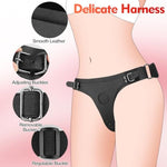 Strap On Harness Dildo For Sex, Realistic Dildo With Adjustable Waist And Thigh Soft Leather Belt Sex Straps, Strap On Toys For Lesbians Gay Couple Vaginal Anal Play, Adult Sex Toys Pegging Dildo