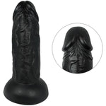Huge Thick Realistic Dildos:2.42'' Diameter Giant Anal Dildos Sex Toys Big Realistic Penis Anal Sex Toys With Strong Suction Cup Lifelike Soft Realistic Dildos For Women And Men (Black)