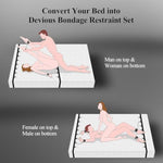 3Rolls Bdsm Bondage Restraints Tape Set With 2 In 1 Bed Bondage Set