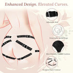Strap On Harness Wearable Panties For Women And Men, Adjustable Plus Size Strapon Dildo Harness With Leather And Plush Lining, With 3 Interchangeable Metal O-Rings For Lesbian Gay Couples Pegging