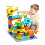 Marble Runs For Kids 4-8,Building Blocks Compatible With Major Brands, Birthday Toys Gifts For Ages 3 4 5+ Boys Girls?Toddler Education Montessori Learning Stem Toys Marble Runway Maze Track Set