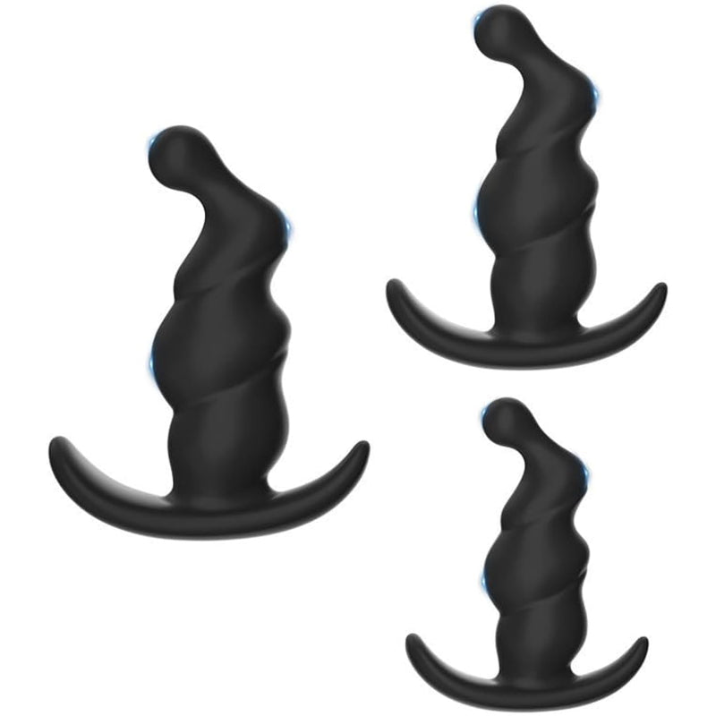 Anal Plugs Anal Sex Toys,3Pcs Silicone Anal Toys Anal Training Kit Adult Sex Toys Games Butt Plug,Personal Sex Toy For Adult,Woman Men And Couples