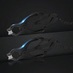 Black Nipple Clamps With Chain Clip On Metal Finish Clamp Set For Nipples Extured Rubber Padded Tips Non Piercing Nipple Rings For Adults Couple Role Play Game