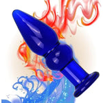 Glass Anal Beads,Glass Anal Butt Plug Trainer With Large Base Crystal Anal Toys G-Spot Stimulation Glass Anal Plug Masturbation Sex Slave Abuse Sex Toys Glass Dildo For Women Men(Style 1)