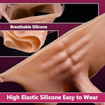 Sex Toys With 7.3 Inch Flexible Hard Dildo And Vivid Blood Vessels, Wearable Strap-On Dildo Harness For Men Women Lesbian Homosexual, Realistic Female Adult Anal Toys, Flesh Style, One Size