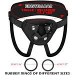 Adjustable Strap On Dildo Harness, Realistic Dildo Harness Leather Soft Ring Belt For Male And Female (Black)