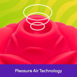 Rose Clitoral Sucking Toy - Clit Stimulator With 6 Suction Speeds - Waterproof Sucker Vibrator - Rechargeable Vibrating Adult Sex Toys For Women - Waterproof - Gifts For Women - Red