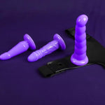 Strap-On,Hollow Strap-On Set Pants, Sex Toys For Men And Women, Female Massage Toys Strap On Harness Purple