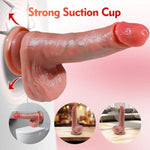 Strap On Harness Dildo For Sex, Realistic Dildo With Adjustable Waist And Thigh Soft Leather Belt Sex Straps, Strap On Toys For Lesbians Gay Couple Vaginal Anal Play, Adult Sex Toys Pegging Dildo