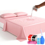 Bdsm Sex Furniture For Bedroom Waterproof Adult Bed Sheets Kit, 2 Rolls Electrostatic Tape, Bondage Rope, Lube, Enema Anal Douches, Men Women Sex Toys Couples Massage Table King Size Sex Mat