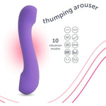 Thumping Arouser - 10 Settings To Stimulate The G-Spot And For Internal + External Pleasure - Waterproof & Rechargeable