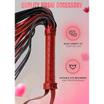 Bdsm Flogger Leather Sex Whip For Adults - 20" Soft-Tail Flog Whip With Faux Leather Straps - Spanking Toy For Couples, Roleplay, Kinky Play, Bondage Scenes & Foreplay
