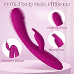 Adult Sex Toys Vibrator Silicone Dildo - C & G Spot Vibrator With 10 Vibrations And One-Click Enhanced Mode, Female Sex Toy With Powerful Dual Motors, Rabbit Vibrators Adult Toys For Woman