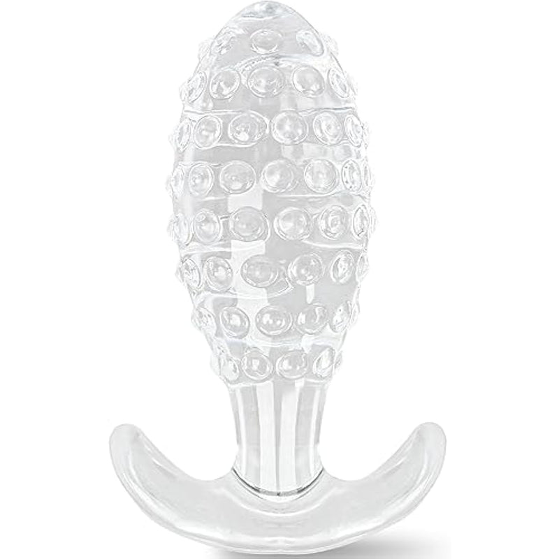 Anal Plug With Butt Made Of Skin-Friendly Silicone Pineapple Flexible Liquid Silicone, Butt Plug For Women And Men, Anal Trainer Kit Anal Plug For Beginners And Advanced Users (M(L9Cm*D3Cm))