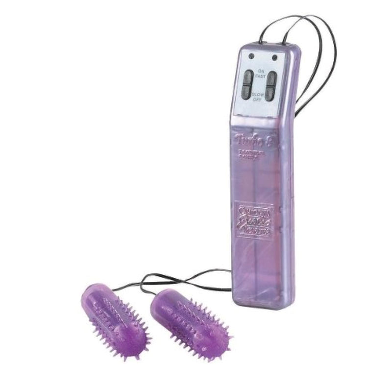 Turbo 8 Double Bullet W/Sleeve-Lavender By California Exotic Novelites