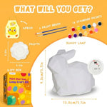 DIY Paint Your Own Bunny Night Light Kit for Kids, Fun Craft and Lighting Project