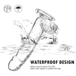 Lifelike Lover Luxe Realistic Dildo - 7.9 Inch Huge Silicone Dildo With Strong Suction Cup - Crystal Jelly Dildo - L Transparent