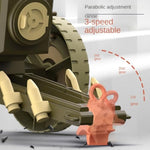 Mortar Launcher Playset, Push Tire Mortar Launcher For Kids, Boys, Girls And Adults