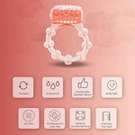 Vibrating Ring – Disposable Penis Ring For Couples, Body-Safe Silicone, Single-Use Vibrator, Enhances Clitoral & Erection Pleasure