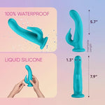 Pirouette Rotating Rabbit Vibrator For Women - 360 Degree Aqua Wireless Personal Vibrator Massager Adult Toy - Female G Spot Stimulator - Couples Waterproof Rechargeable Dildo Vibrating Sex