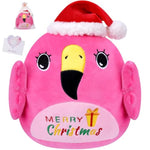 Flamingo Plush Gift Holiday Decor - Festive Plush Toy With Unique Design, Adorable Flamingo Lover'S Gift, 8 Inch