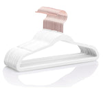 Premium Kids Velvet Hangers (Pack Of 50) 14" Wide With Copper Rose Gold Hooks,Sp