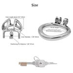 Metal Chastity Cage Stainless Steel Small Male Chastity Device Ergonomic Design Cock Cage Chs162?2.17 Inch/ 55Mm?