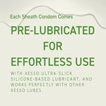 Sheath Ultra Thin Lubricated Condoms With Reservoir Tip, 36-Pack, Regular Fit Natural Latex Male Condom With Silicone Base,Vegan-Friendly, Discreet Package