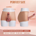 Strap On Vibrating Dildo Silicone Wearable Panties, 1.5" Diam Realistic Hollow Dildo With Remote Control Bullet Vibrator, 6.7" Penis Sleeve Penis Extender, Adult Sex Toys & Games For Lesbian Gay