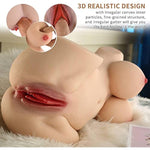 Sex Doll Male Masturbator - 15.8 Lb Love Doll With Realistic Torso, Real Big Boobs, Vagina Anal, 3 In 1 Lifelike 3D Tight Pussy Anus For Men Masturbation, With Built-In Spine, Life-Size Adult Sex Toy