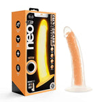 Blush Neo Elite Lavo 7.5" Glow In The Dark Dildo - Sensa Feel Realistic Silicone Cock - Suction Cup, Strap-On Compatible - Anal & Vaginal Adult Sex Toy Penis For Women, Men & Couples - (Neon Orange)