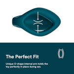 Sync O Green Remote Control C-Shaped Couples Vibrator & Bond Adjustable Wearable Vibrating Cock Ring - App Controlled Couples Sex Toys Bundle