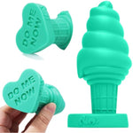 Big Anal Plug Adult Sex Toy For Beginner, Fantasy Huge Silicone Butt Plug Trainer, G Spot Anal Adult Toy For Men Women Couples (Teal)