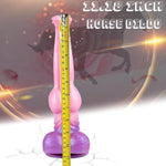 Realistic Large Silicone Horse Dildo for Adults, 11.18 Inch Long, Soft and Strong Suction Anal Sex Toy