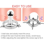 Metal Anal Expander Adjustable Anal Dilator,Adjustable Butt Anal Plug Personal Wand Massager With Bdsm Sm Anal Sex Toys For Men Women Adult Sex Toys & Games