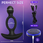 Electro Shock Trainer Kit, Electric Shock Soft Silicone Plug Butt Plug, Multi-Frequency Electric Stimulation Anal Plug Dilator, Sm Sex Toys Massager For Women, Men, Couples