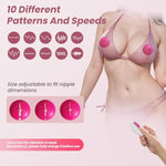 Nipple Sex Toys - Clamp-Sucker Combo, Nipple Vibrator Lightweight Wearable Vibrating Nipple Clamps, Remote Control Vibrators, Bdsm Couples & Women Sex Toy, Female Pleasure Adult Toys