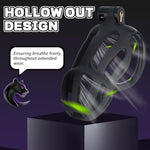 Male Chastity Cage, Large Chastity Device With 5 Sizes Rings And Invisible Lock For Man Penis Exercise Bondage Gear & Accessories Lightweight Adult Sex Toys (Tight Size - Black)