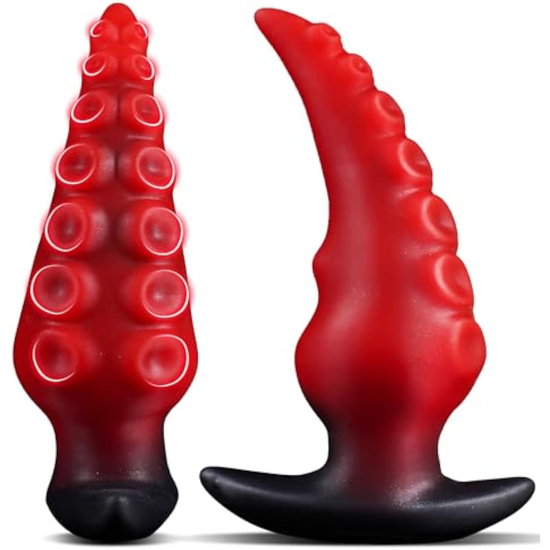 6.3" Large Silicone Tentacle Butt Plug For Long-Term Wear, Monster Tentacle Anal Dildo For Training, Xl Prostate Massager, Wearable Anal Stretcher Fantasy Toy For Men And Women