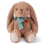 Small Bunny Plush With Heart Cute Brown Rabbit Stuffed Animals Soft Stuffed Bear Plush Bear Plushie Toys Gifts For Girlfriend Boyfriend Kid