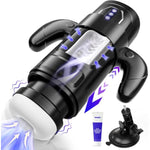 Male Masturbator Sex Toys- Electric Men Sex Toys With 6 Thrusting & 3 Suction, Automatic Sucking Male Masturbation Cup With Handle, Penis Pump Pocket Pussy Stroker Vibrator For Adult Men